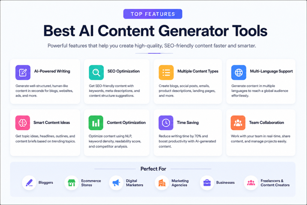 Best AI Content Generator Tools