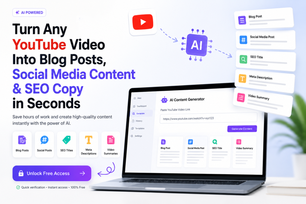 YouTube to Content AI Tool